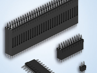 Conector fijo para placas de circuito impreso con tecnología de inserción a presión