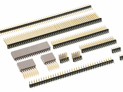 Siempre disponibles: regletas de clavijas y de contactos de 2,54 mm.