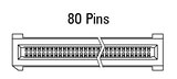 Dimensiones EC.8 recto, 80 polos