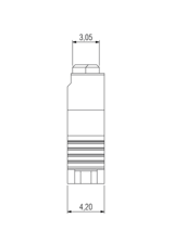 Dimensiones del conector IDC de 68 pines One27