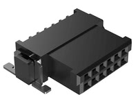 Foto One27: conector hembra acodado de 12 polos