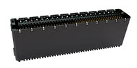 Foto: Conector Zero8 de perfil alto, recto, apantallado, de 80 pines